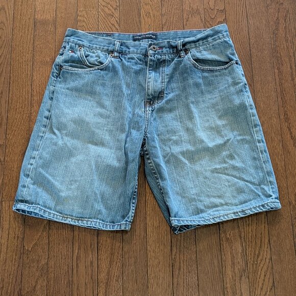 Y2K Baggy Tommy Hilfiger Denim Jorts - Size 34w - Picture 3 of 5